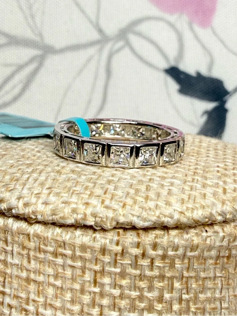 Moissanite 2.64 CTW 925 Sterling Silver Ring size 7